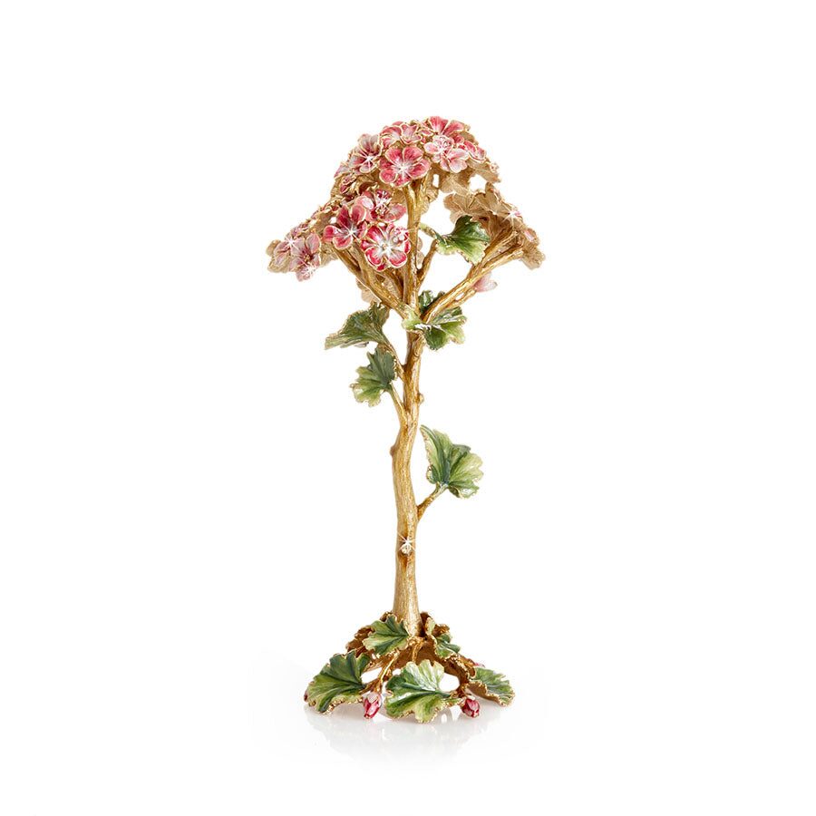 Jay Strongwater Thea Geranium Flower Objet Figurine, alternate view