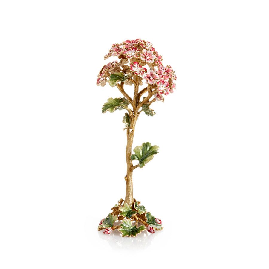 Jay Strongwater Thea Geranium Flower Objet Figurine, alternate view