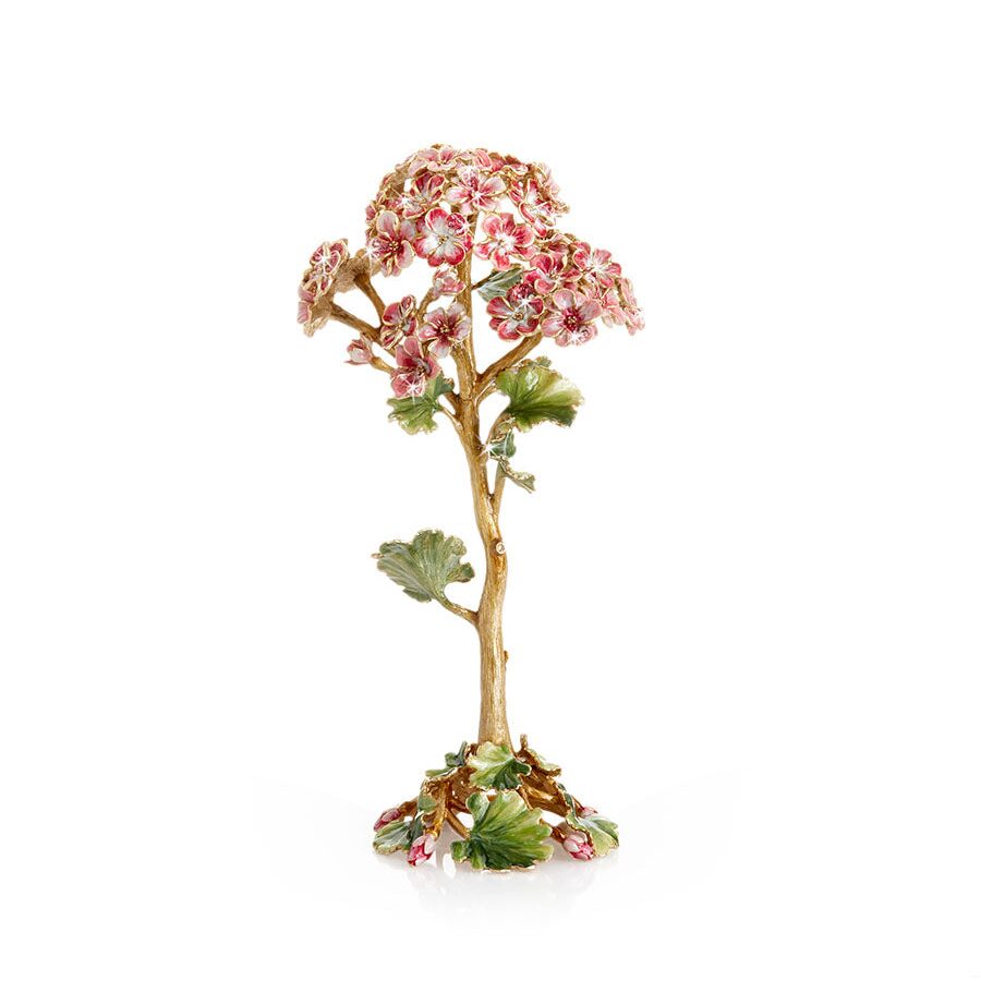 Jay Strongwater Thea Geranium Flower Objet Figurine, alternate view