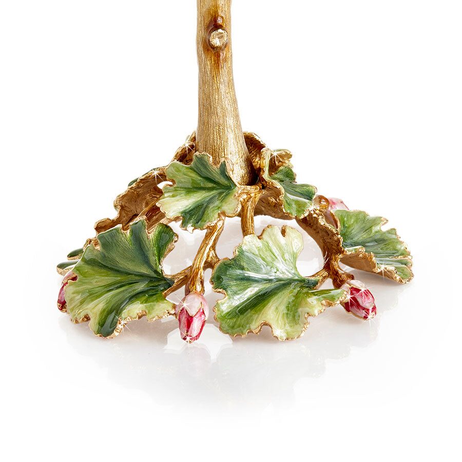 Jay Strongwater Thea Geranium Flower Objet Figurine, alternate view