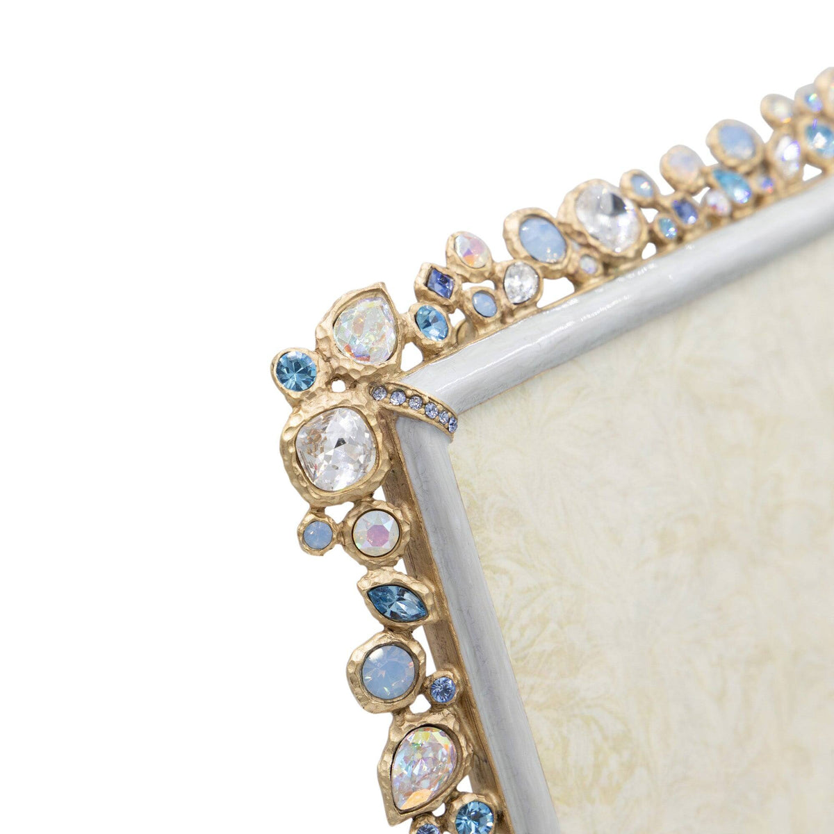Jay Strongwater Theo Bejeweled 8" X 10" Frame - Baby Blue, alternate view