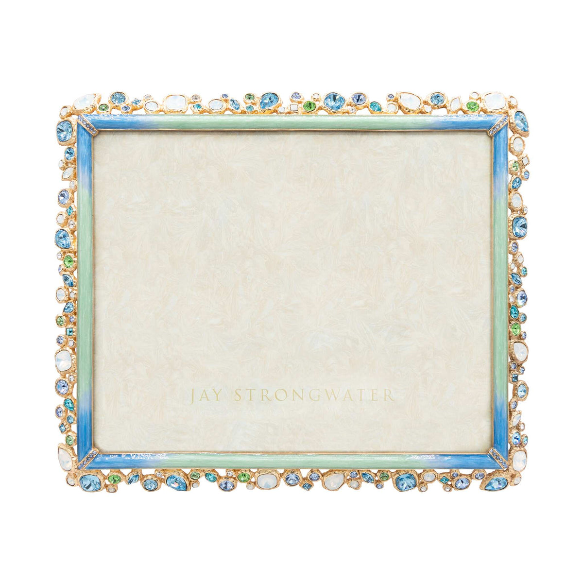 Jay Strongwater Theo Bejeweled 8" X 10" Frame - Oceana, alternate view