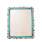 Jay Strongwater Theo Bejeweled 8" X 10" Frame - Peacock