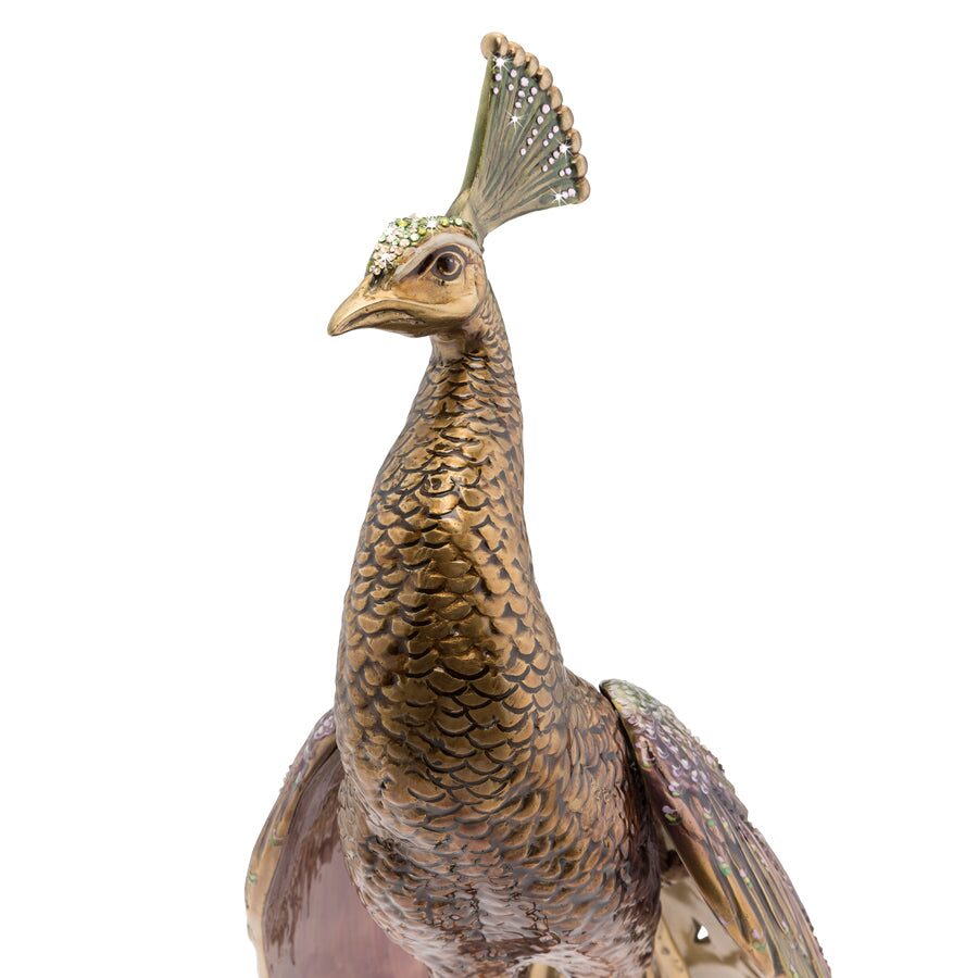Jay Strongwater Theseus Grand Peacock Figurine, alternate view