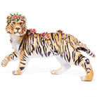 Jay Strongwater Tiger with Flower Crown Figurine