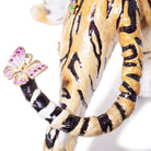 Jay Strongwater Tiger with Flower Crown Figurine, alternate view