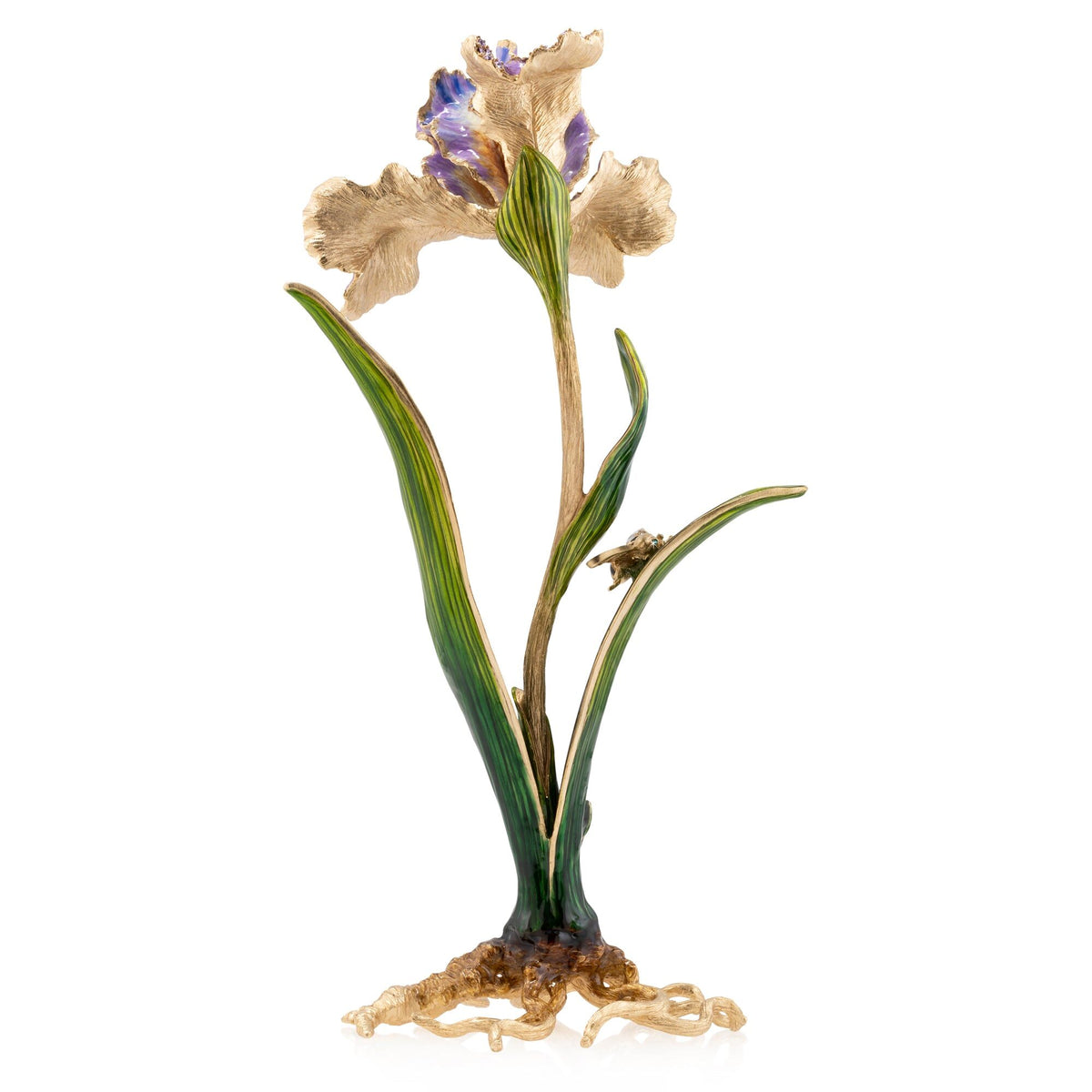 Jay Strongwater Vincent Iris Objet Figurine, alternate view