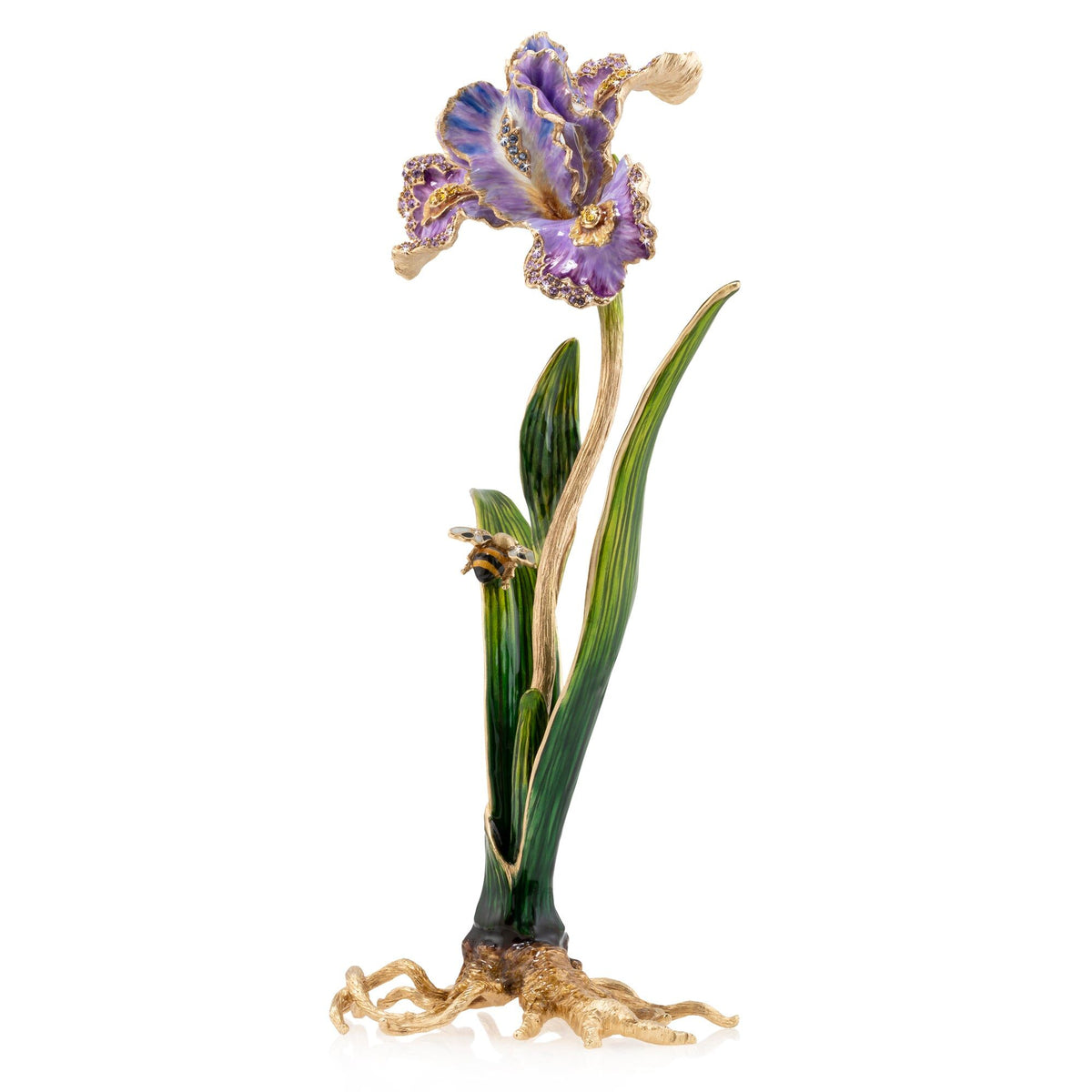 Jay Strongwater Vincent Iris Objet Figurine, alternate view