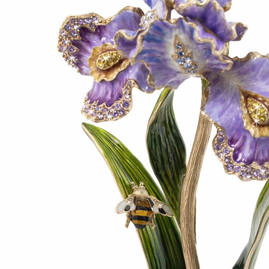 Jay Strongwater Vincent Iris Objet Figurine, alternate view