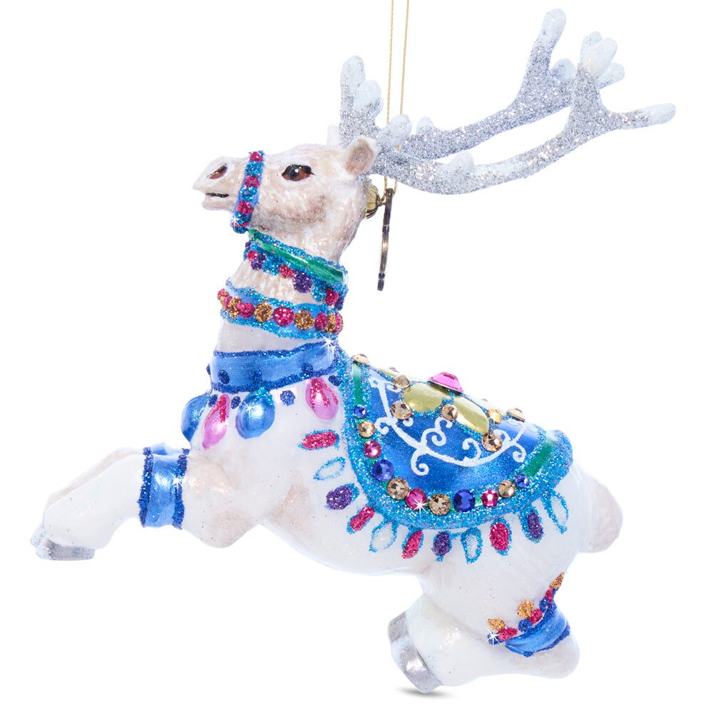 Jay Strongwater Vixen Glass Ornament, alternate view