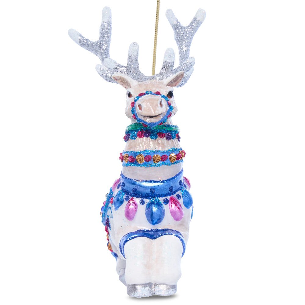 Jay Strongwater Vixen Glass Ornament, alternate view