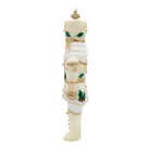 Jay Strongwater White and Gold Poinsettia Nutcracker Ornament, alternate view