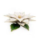 Jay Strongwater White Poinsettia Objet Figurine, alternate view