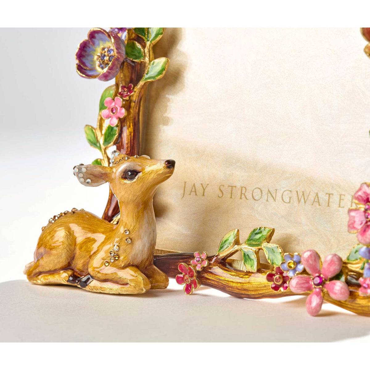 Jay Strongwater Willow Deer 5" X 7" Frame - Natural, alternate view