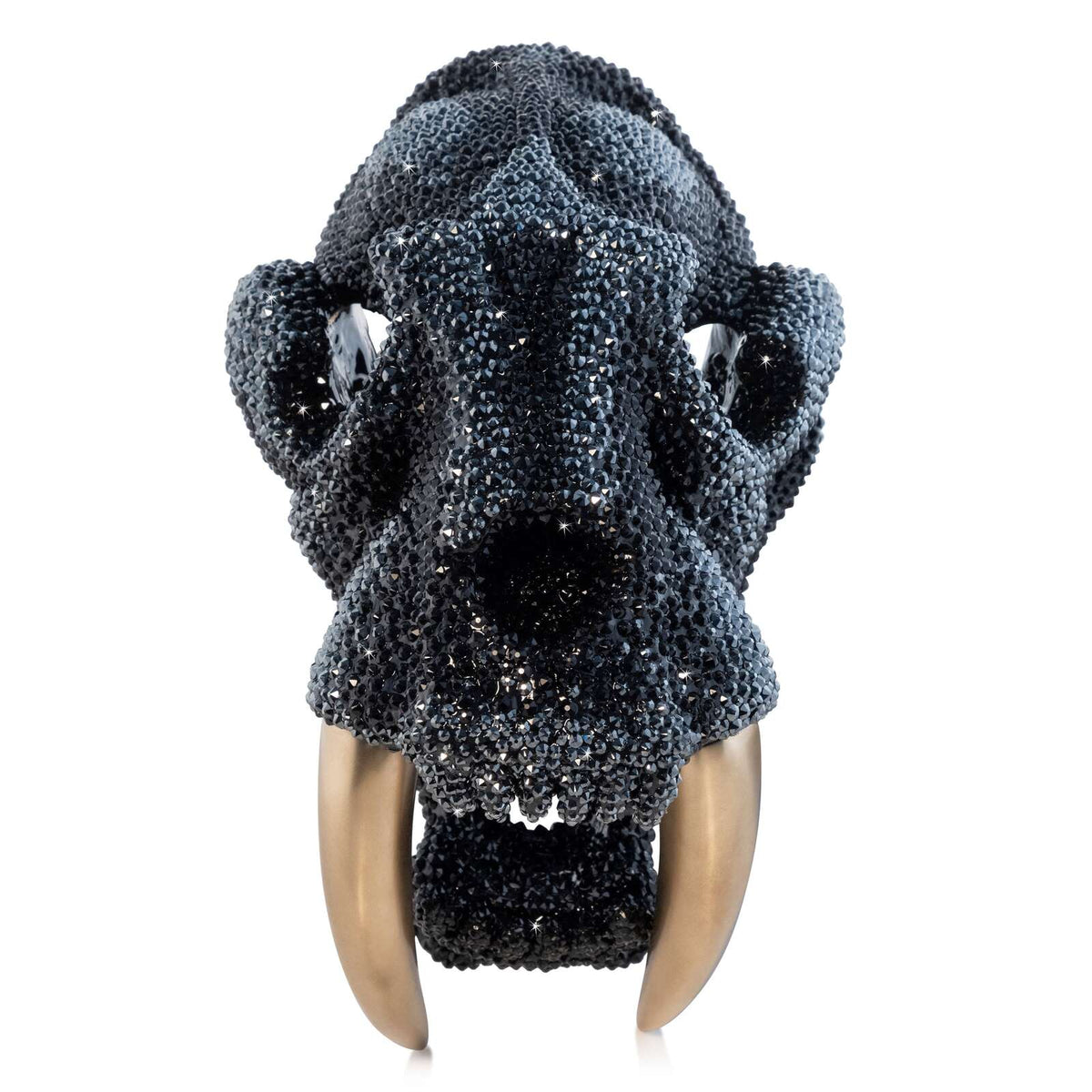Jay Strongwater Wynter Luxe Saber-toothed Tiger Skull Figurine, alternate view