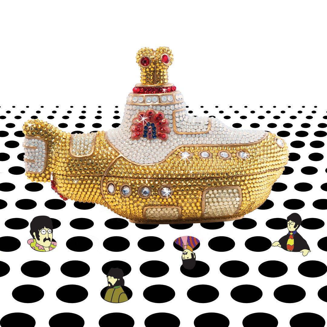 Jay Strongwater Yellow Submarine Rock Box, alternate view