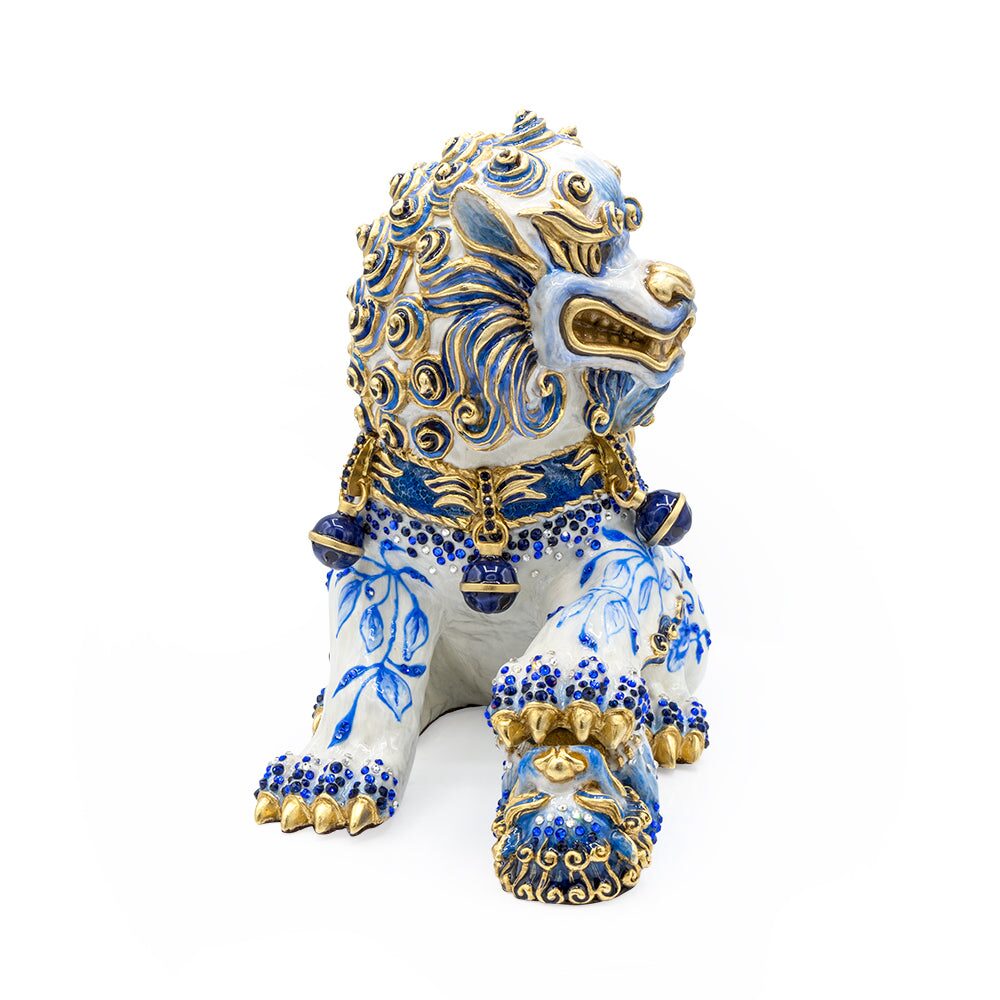 Jay Strongwater Yin Foo Dog Chinoiserie Figurine, alternate view