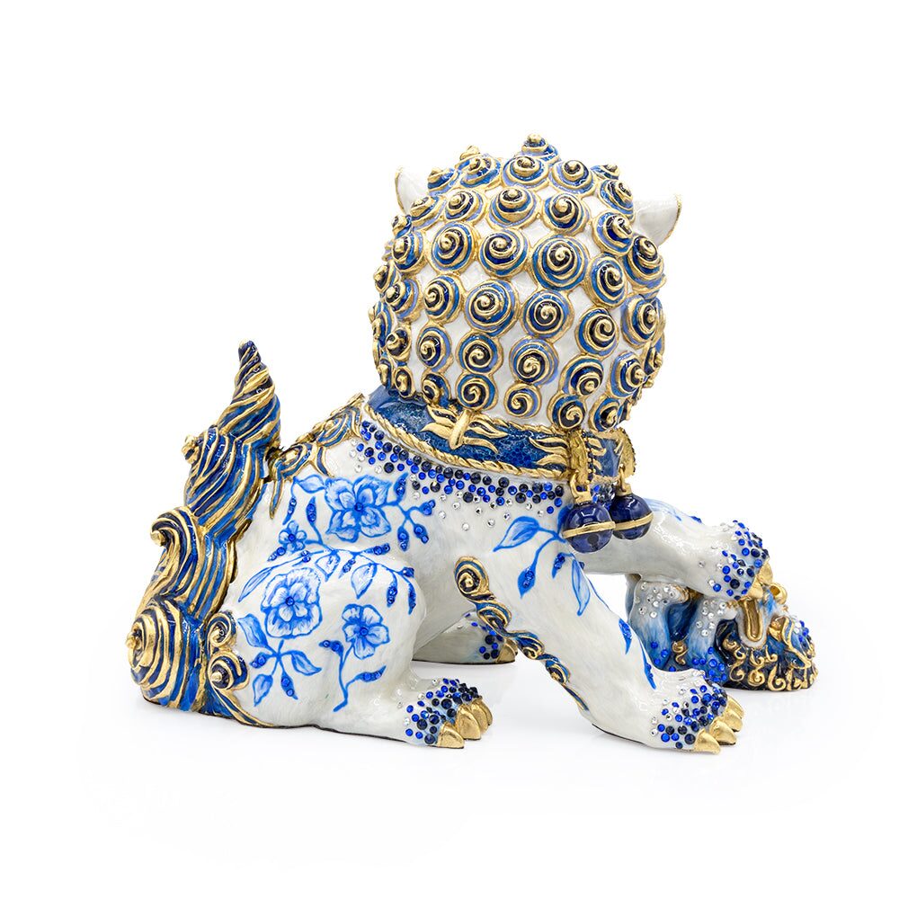 Jay Strongwater Yin Foo Dog Chinoiserie Figurine, alternate view