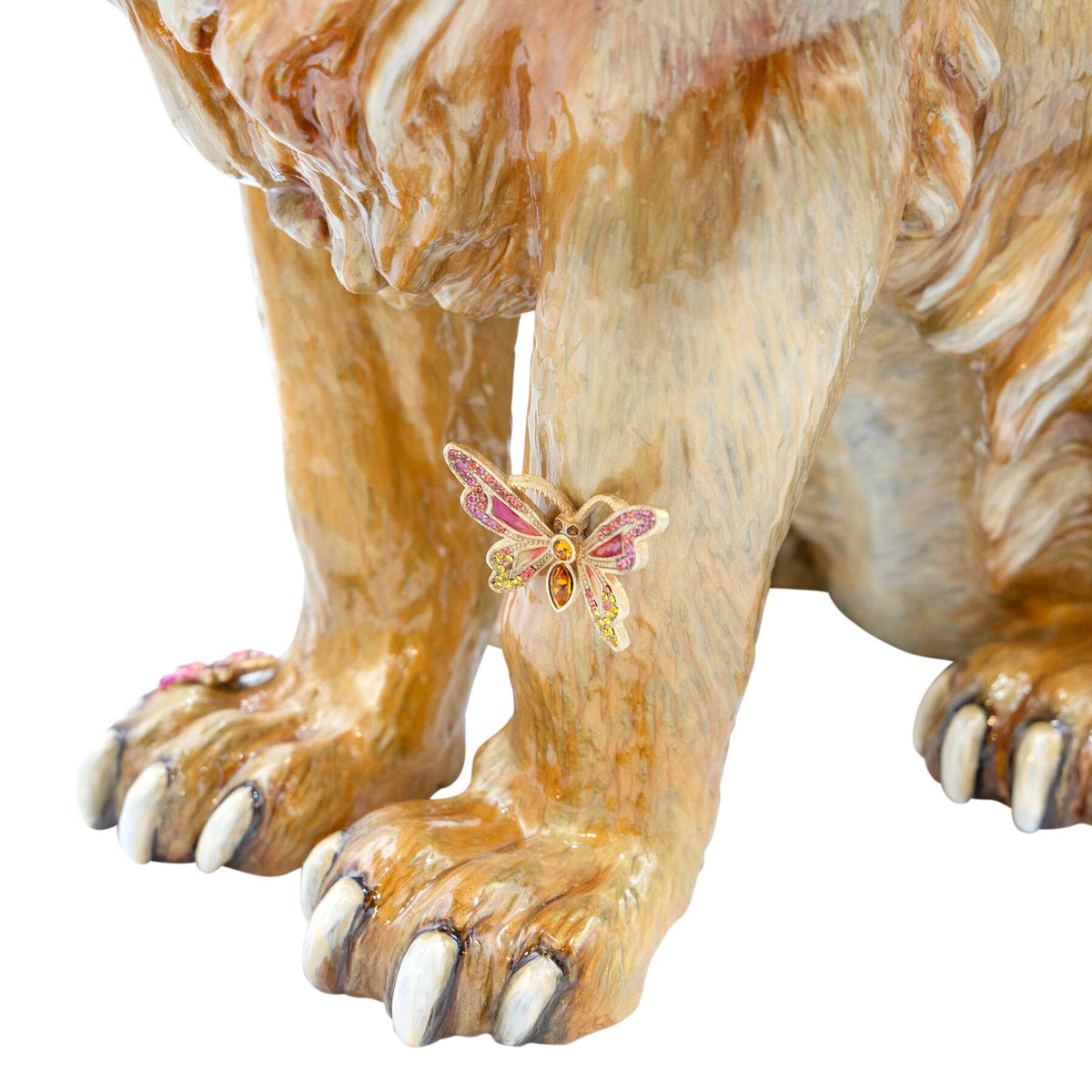 Jay Strongwater Zar Majestic Lion with Flowers Figurine, alternate view
