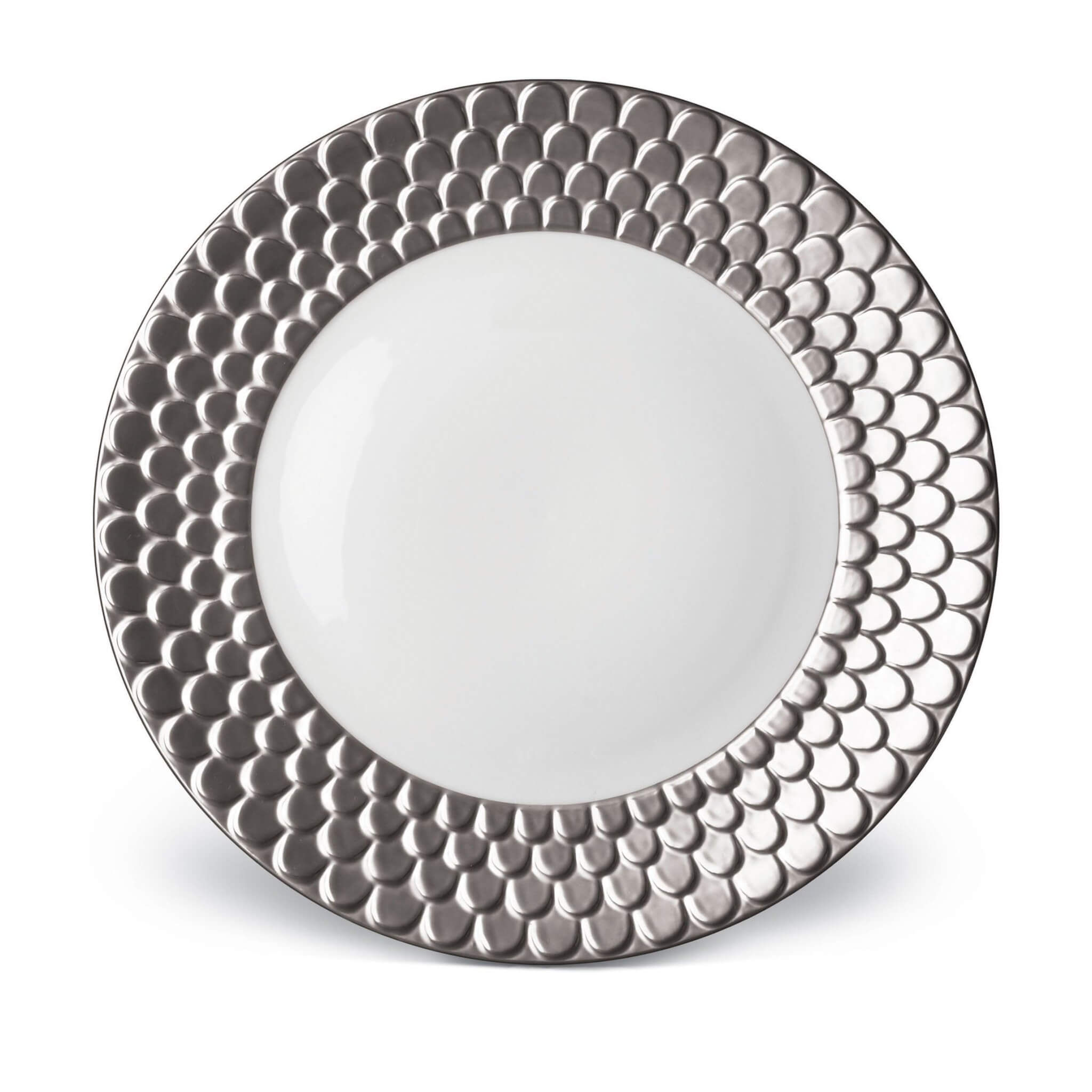 L'Objet Aegean Charger Charger & Service Plate — Platinum