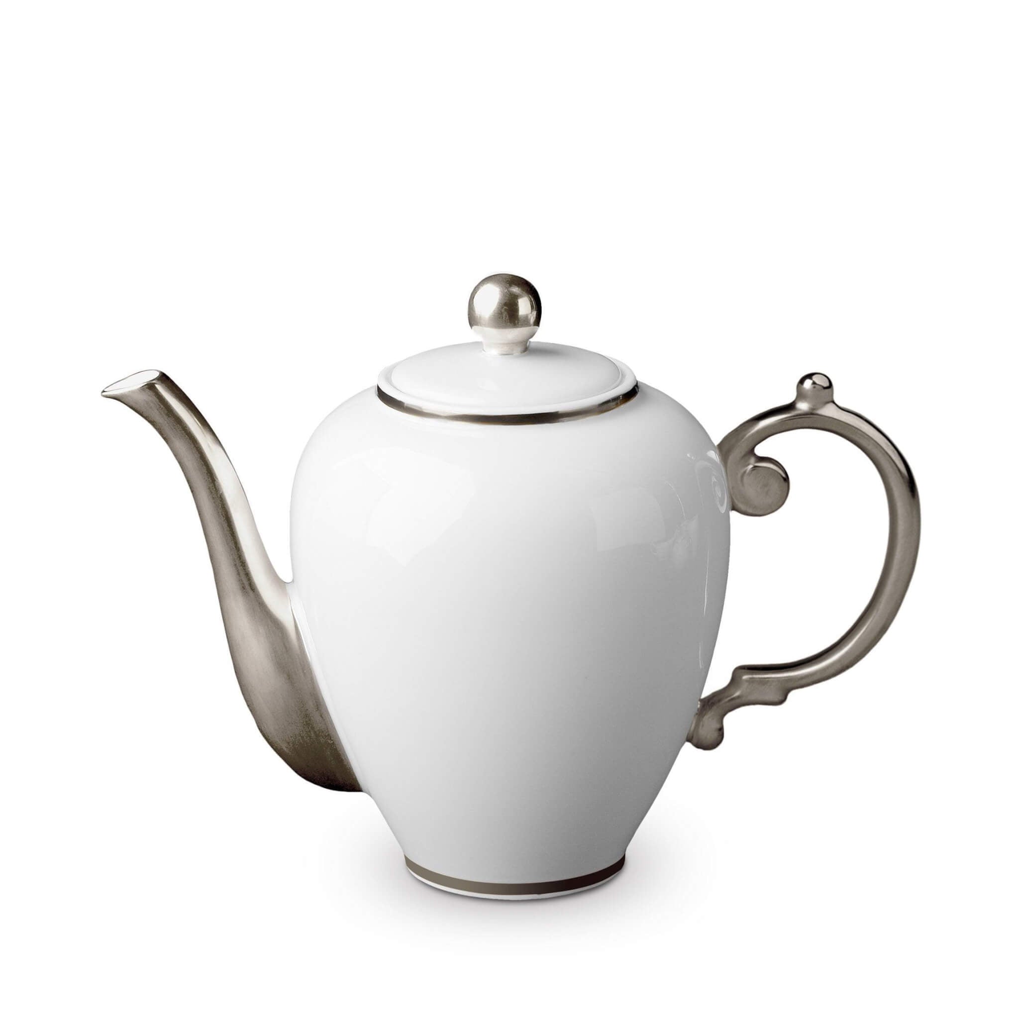 L'Objet Aegean Coffee Pot Teapot — Platinum