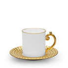 L'Objet Aegean Espresso Cup Saucer — Gold