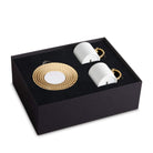 L'Objet Aegean Espresso Cup & Saucer Set of 2 — Gold