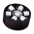 L'Objet Aegean Espresso Cup Saucer Set of 6 — Platinum