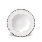 L'Objet Aegean Filet Soup Plate Soup Plates & Rimmed Soup Bowl — Platinum