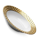 L'Objet Aegean Rimmed Serving Bowl — Gold