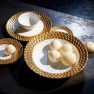 L'Objet Aegean Soup Bowl – Gold, alternate view