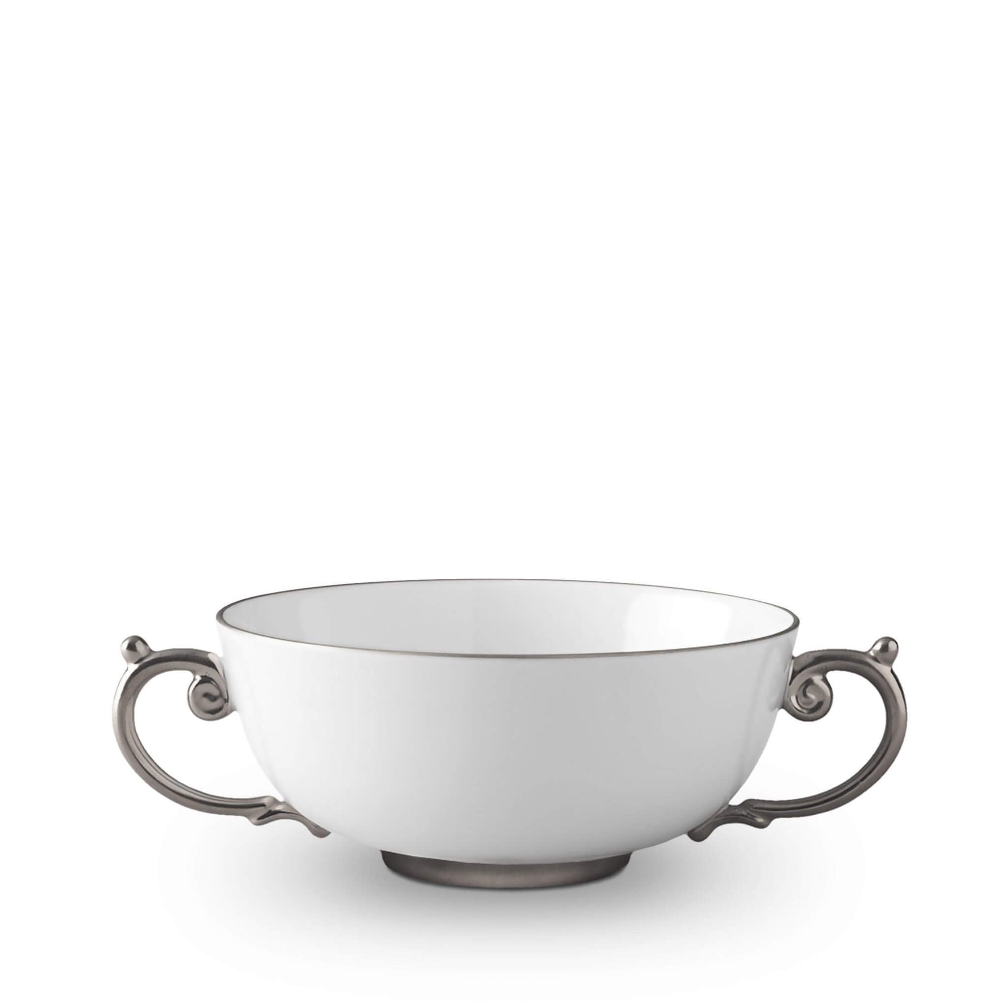 L'Objet Aegean Soup Bowl - Platinum