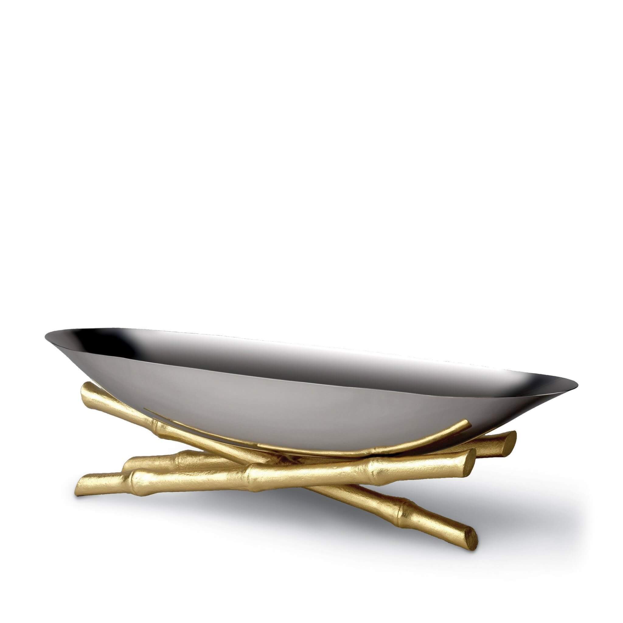 L'Objet Bambou Serving Boat - Large Serving Bowl