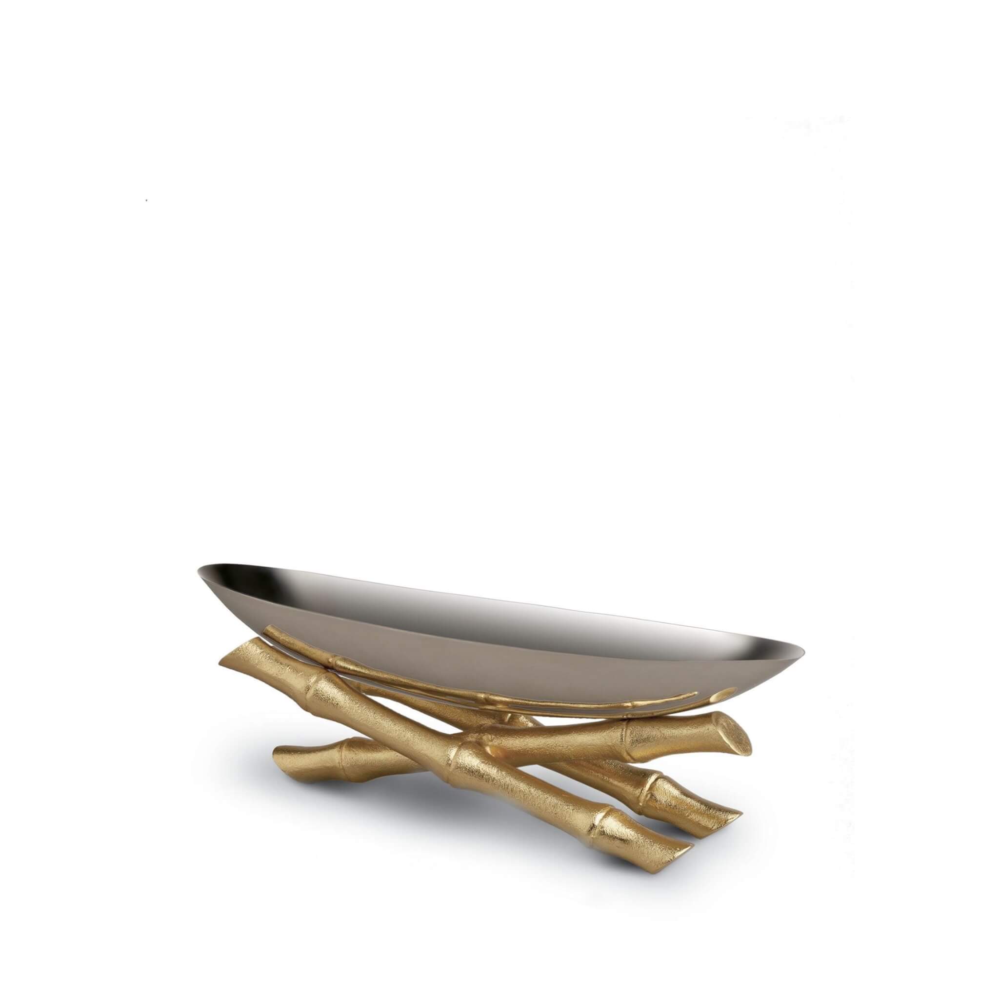 L'Objet Bambou Serving Boat - Small Serving Bowl