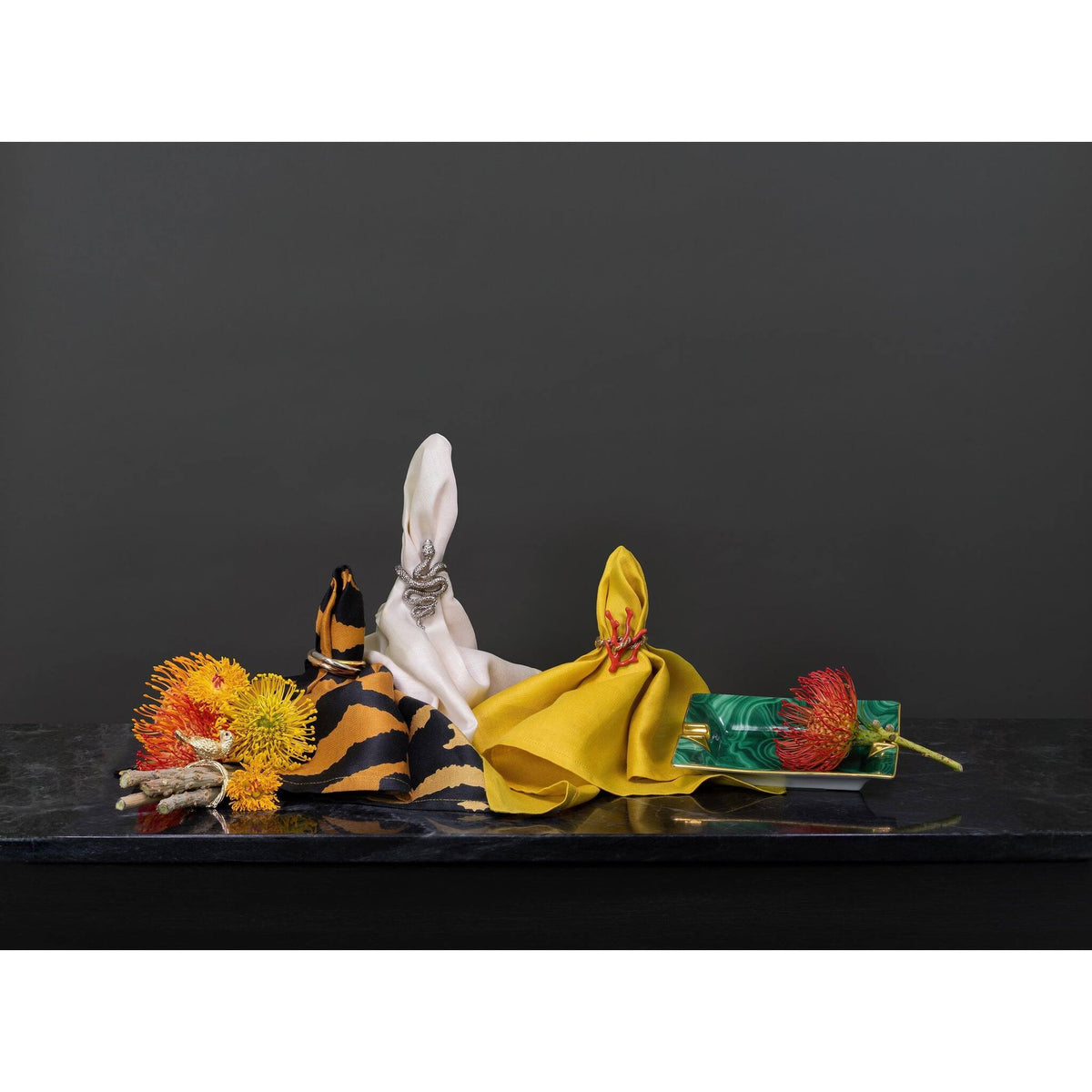 L'Objet Bird Napkin Jewels (Set of 4) Napkin Ring, alternate view