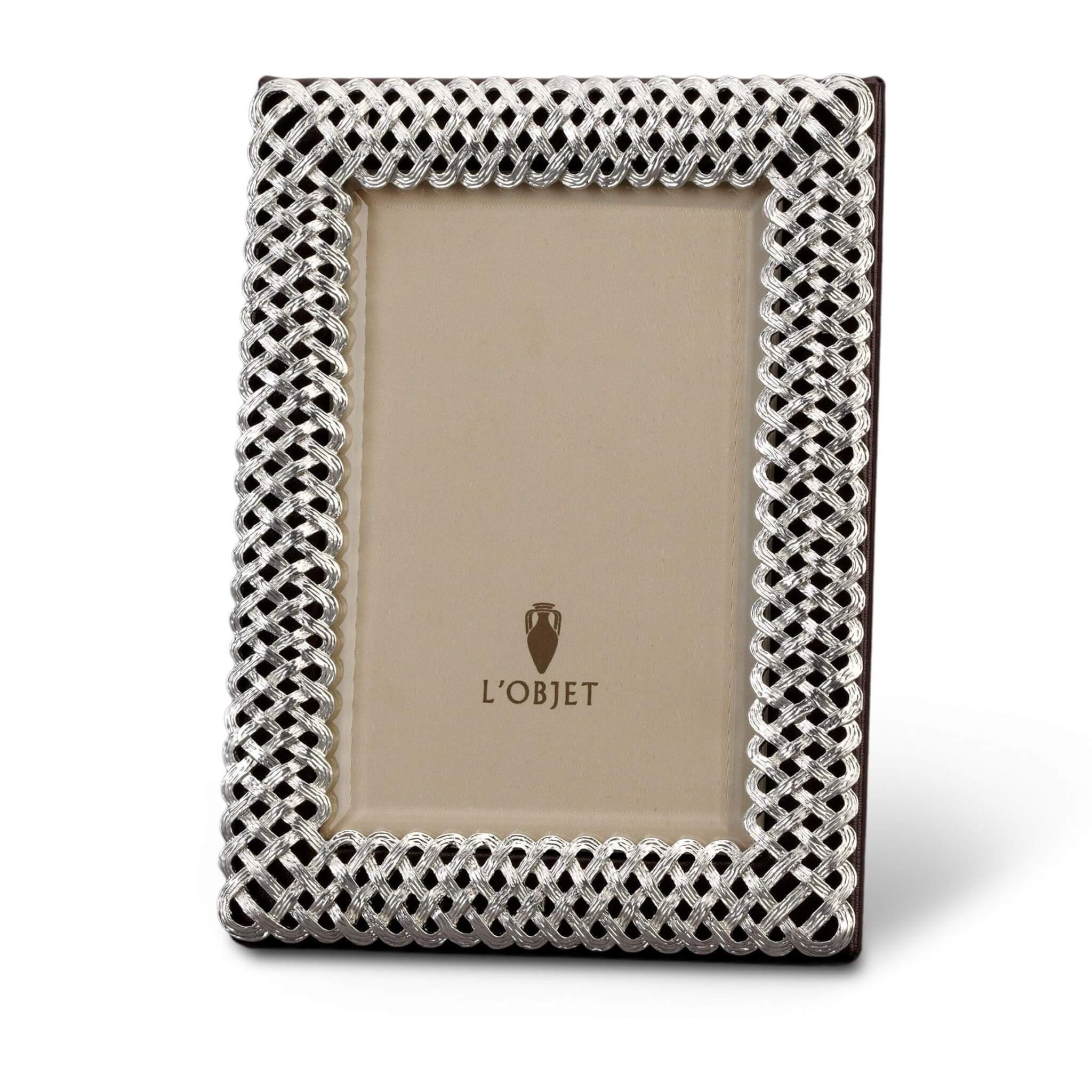 L'Objet Braid Frame — Platinum