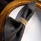 L'Objet Braid Napkin Jewels Set of 4 Napkin Ring, alternate view
