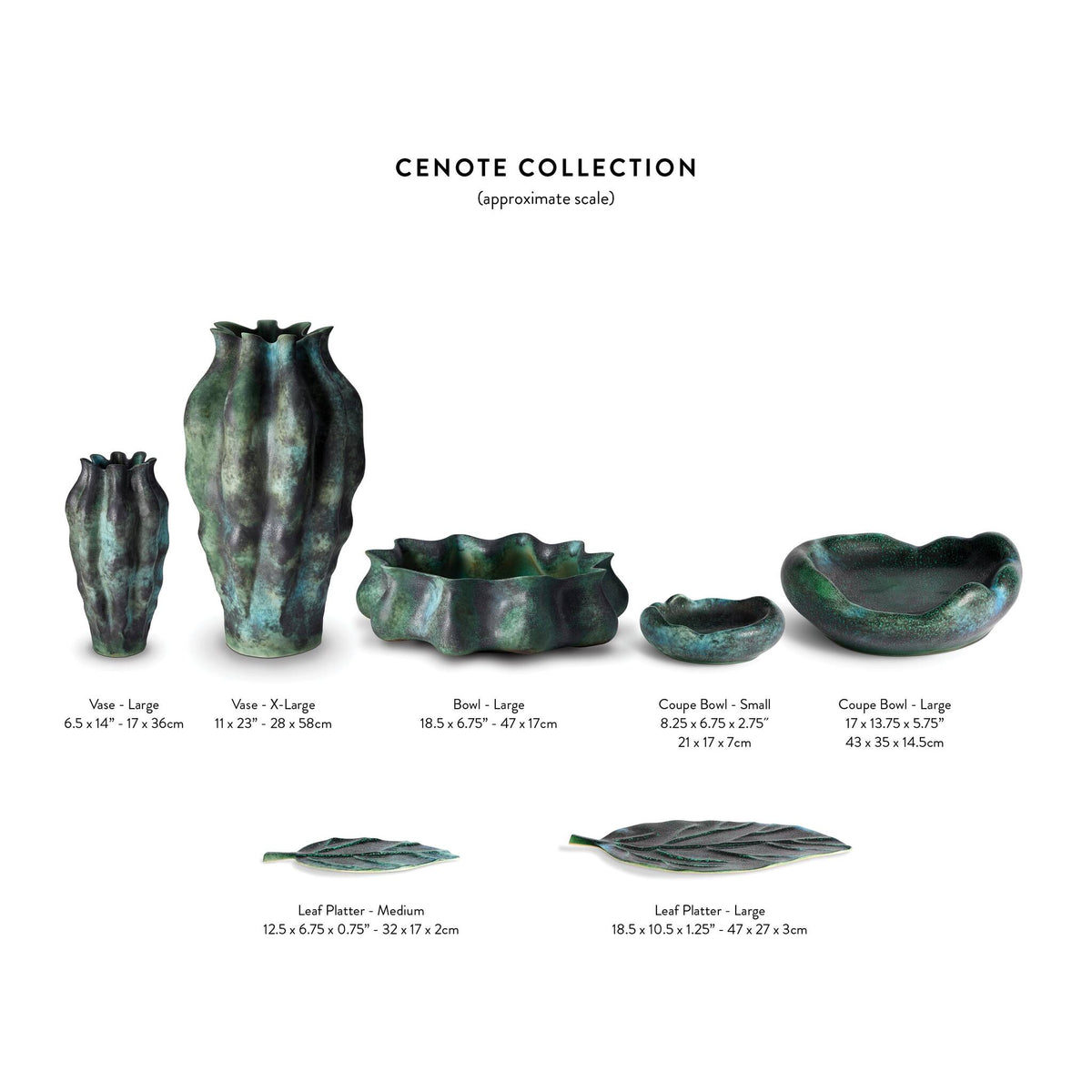 L'Objet Cenote Leaf Platter - Large Charger & Service Plate, alternate view