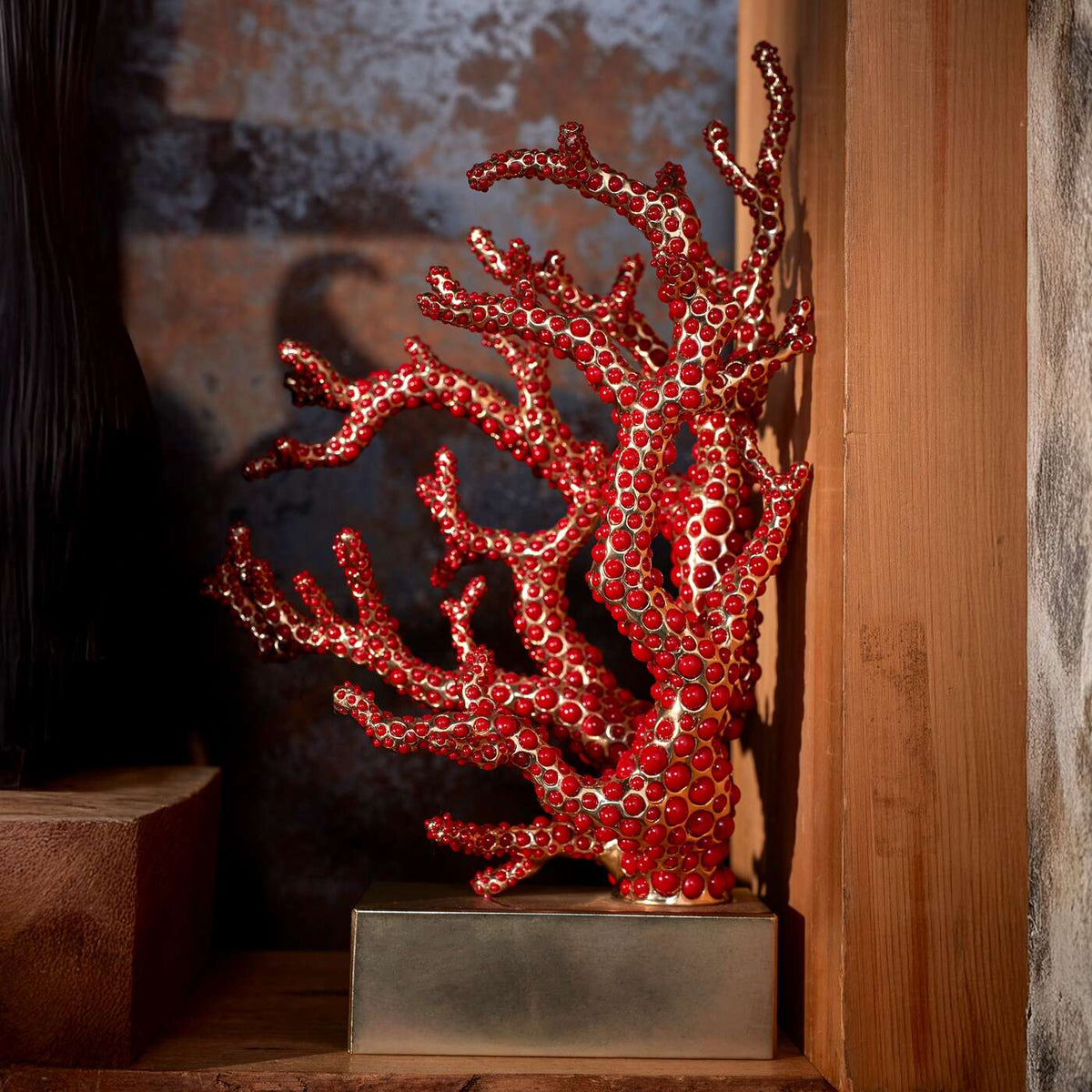 L'Objet Coral Bookend, alternate view