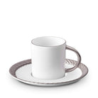 L'Objet Corde Espresso Cup Saucer — Platinum