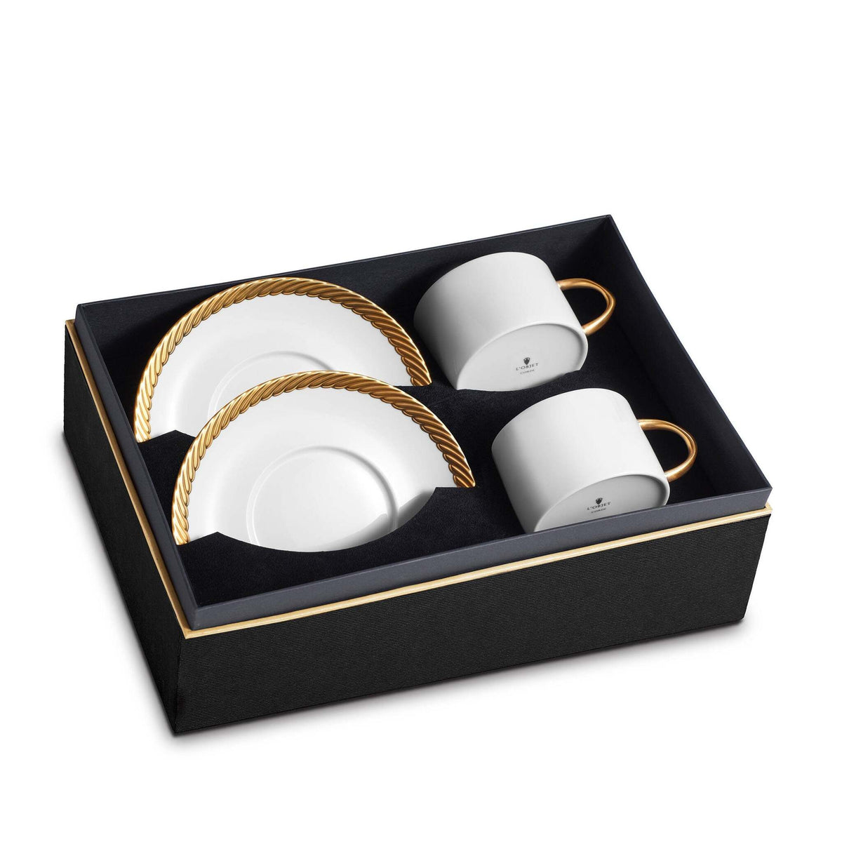 L'Objet Corde Tea Cup Saucer Set of 2 Teacup, alternate view