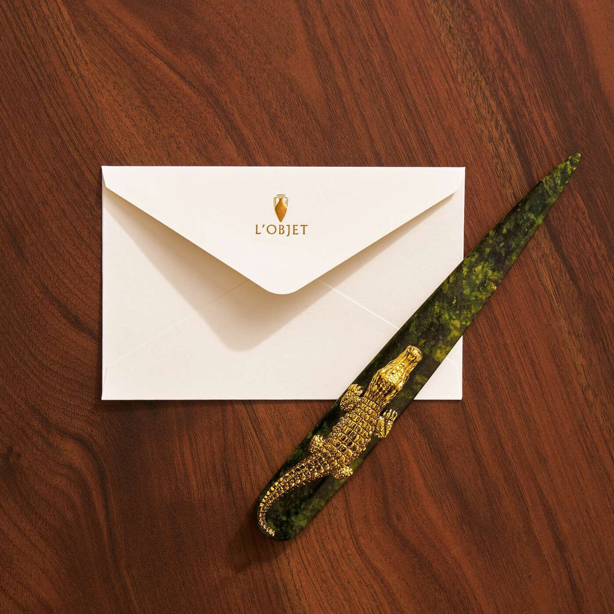 L'Objet Crocodile Letter Opener, alternate view