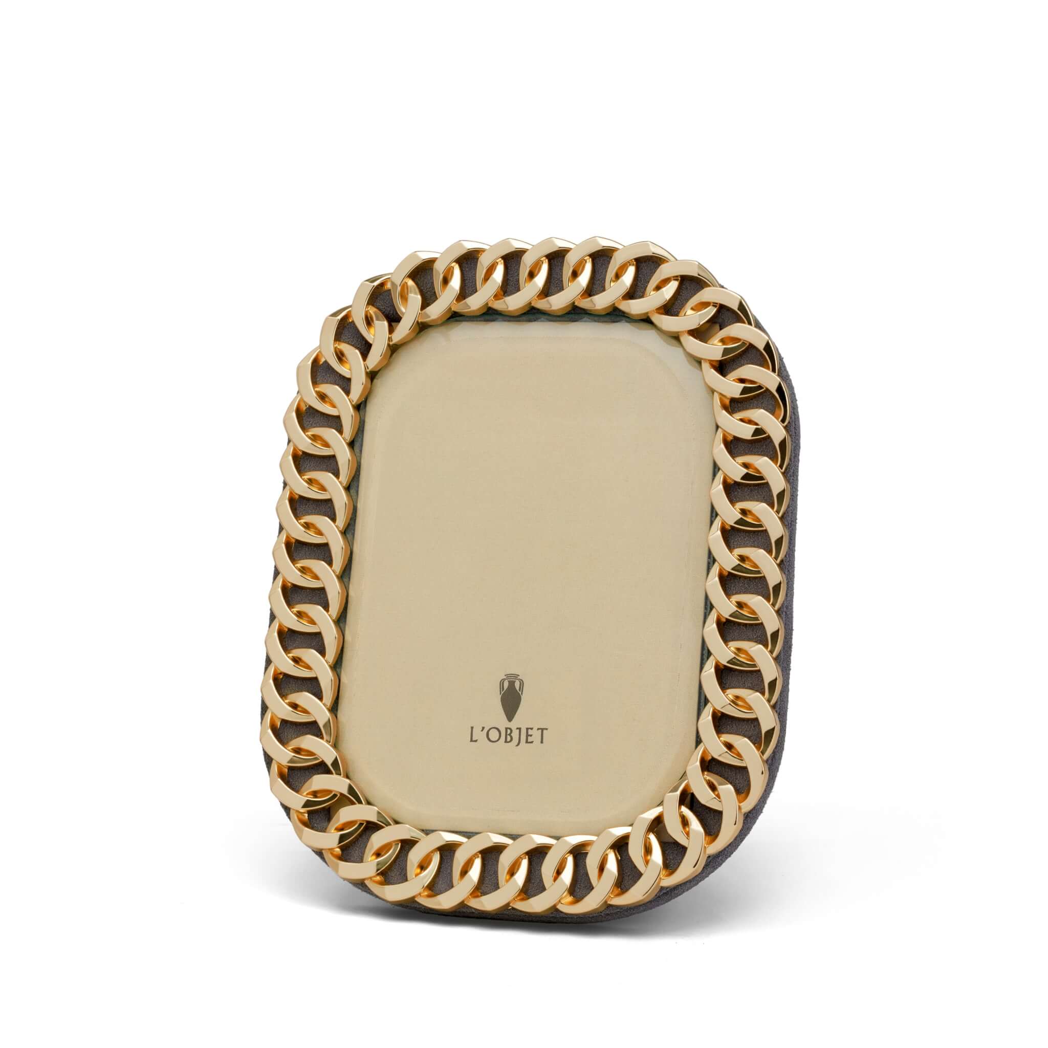 L'Objet Cuban Link Frame - Gold - 4 X 6