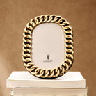 L'Objet Cuban Link Frame - Gold - 5 X 7, alternate view