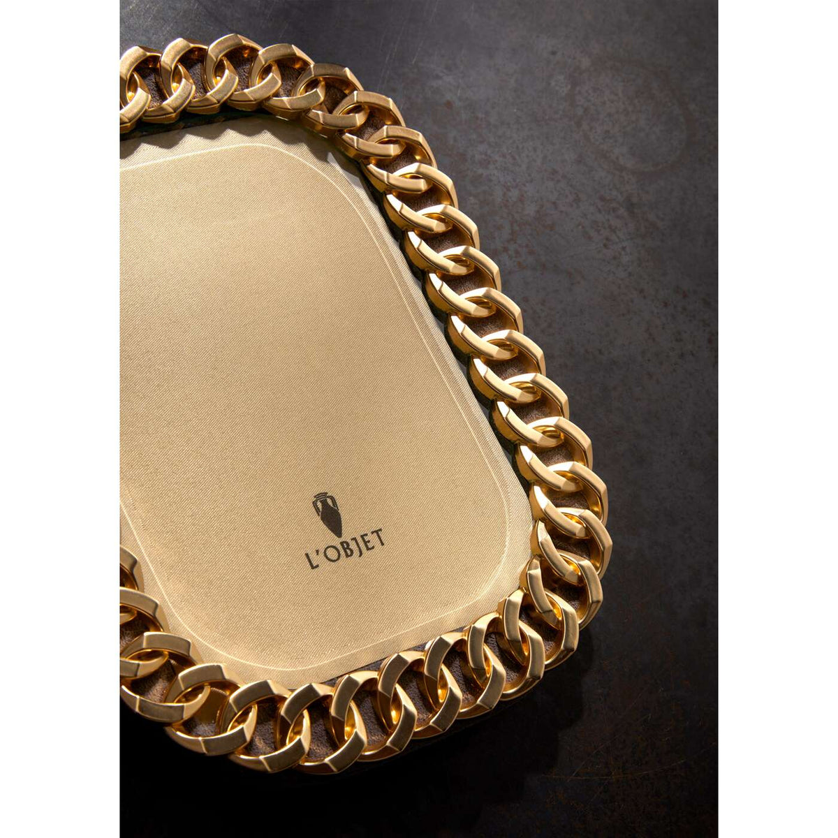 L'Objet Cuban Link Frame - Gold - 8 X 10, alternate view