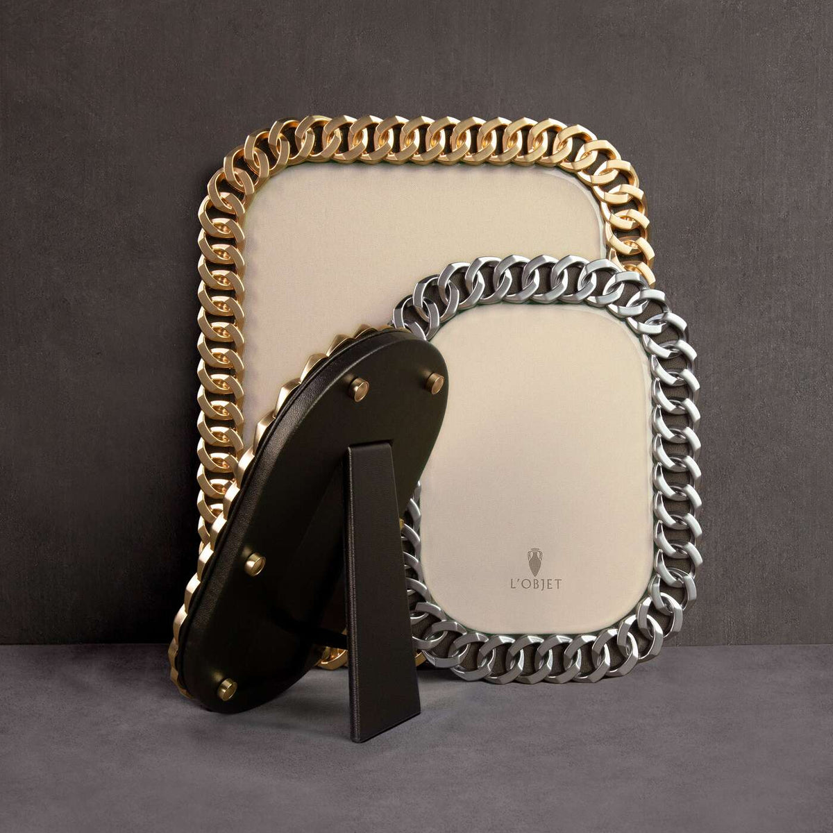 L'Objet Cuban Link Frame - Gold - 8 X 10, alternate view