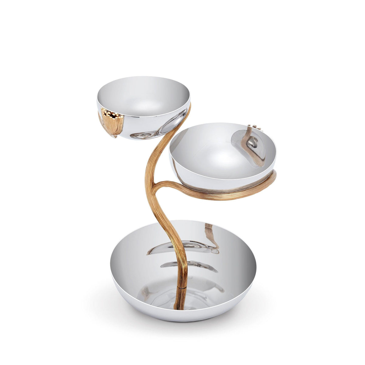 L'Objet Deco Leaves 3-Tier Server - Medium Cake Stand, alternate view