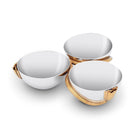 L'Objet Deco Leaves Condiment Server - 3 Sections Condiment Pot, alternate view