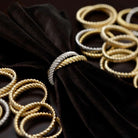 L'Objet Deco Twist Napkin Jewels Set of 4 Napkin Ring, alternate view