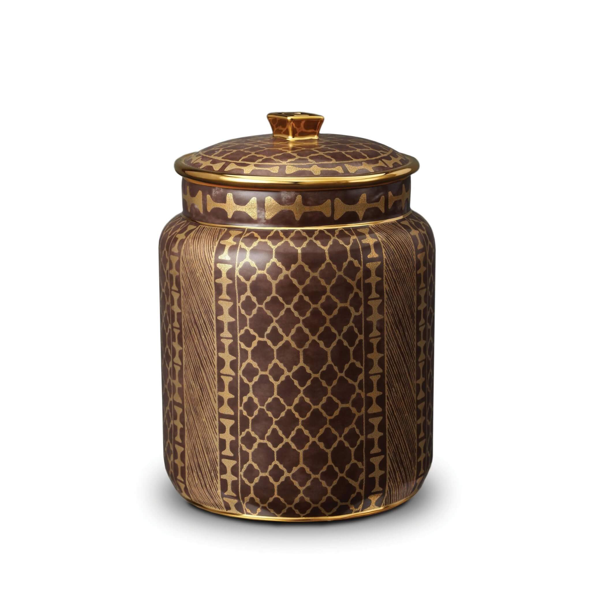 L'Objet Fortuny Ashanti Canister - Medium Decorative Jar